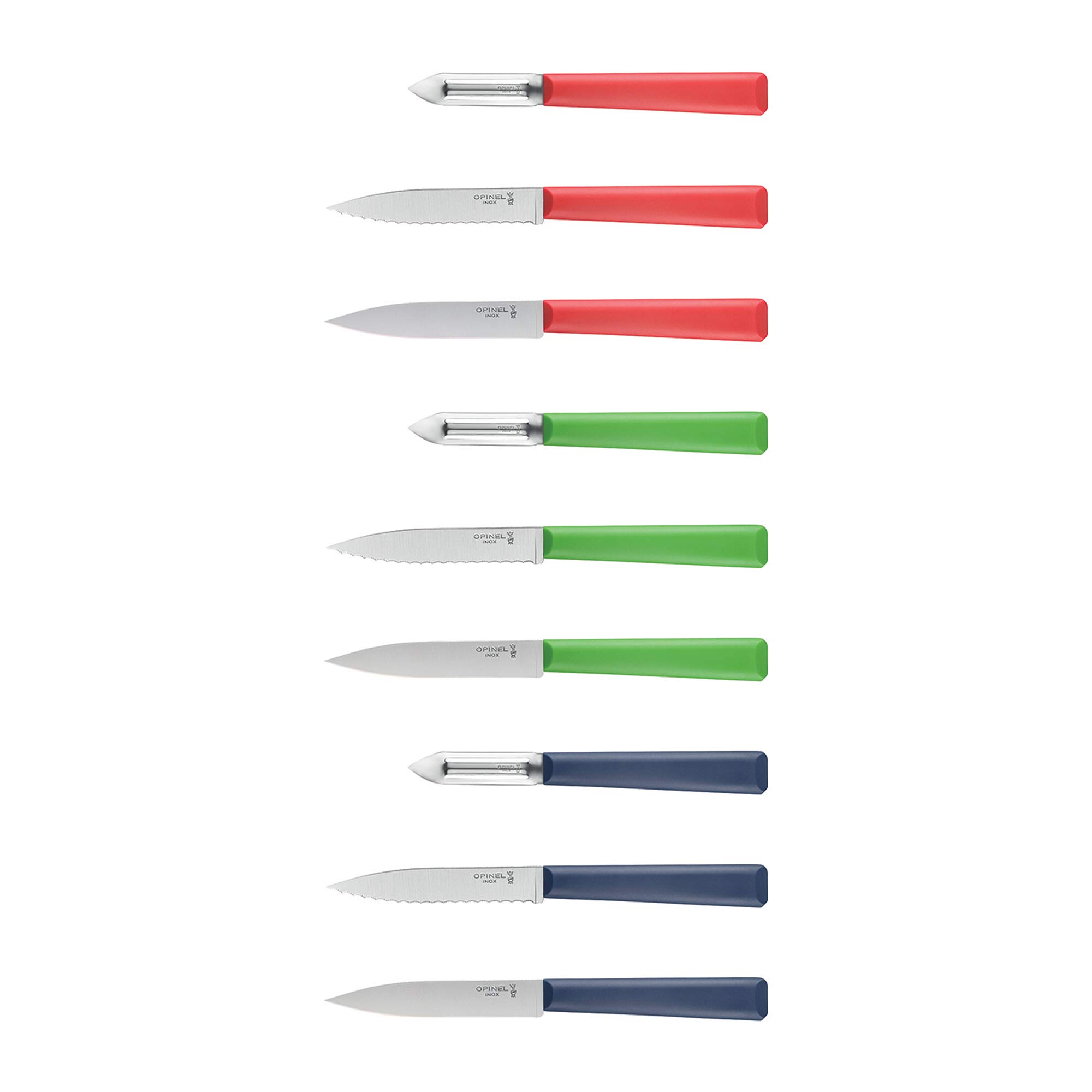 opinel-n-313-couteau-crant-les-essentiels-lame-dent-e-inox-manche-polym-re-vert- image 3