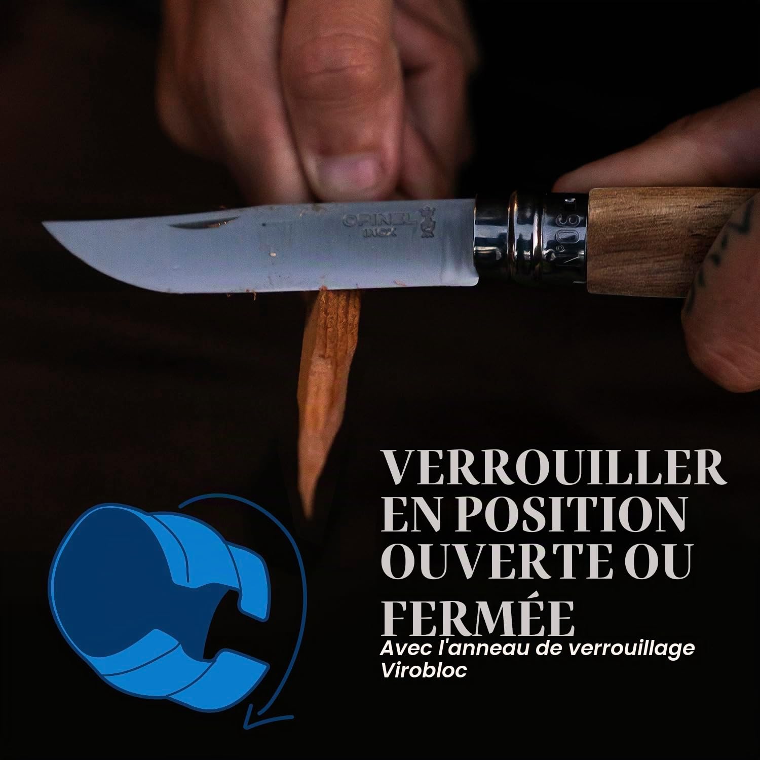 opinel-inox-lux-noyer-couteau-de-poche-pliant-lame-acier-inoxydable-manche-noyer image 4
