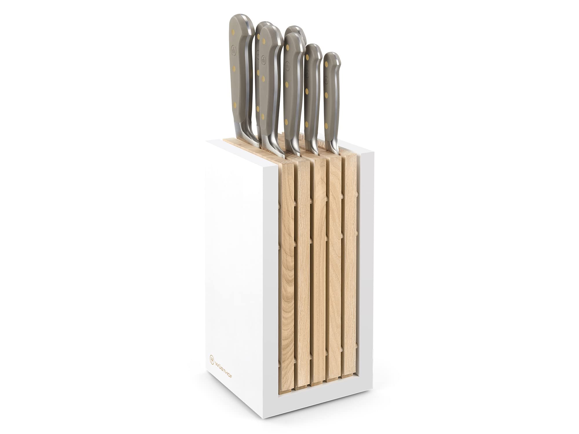 w-sthof-classic-bloc-7-couteaux-forg-s-velvet-oyster-gris-bloc-en-bois-avec-inse image 1