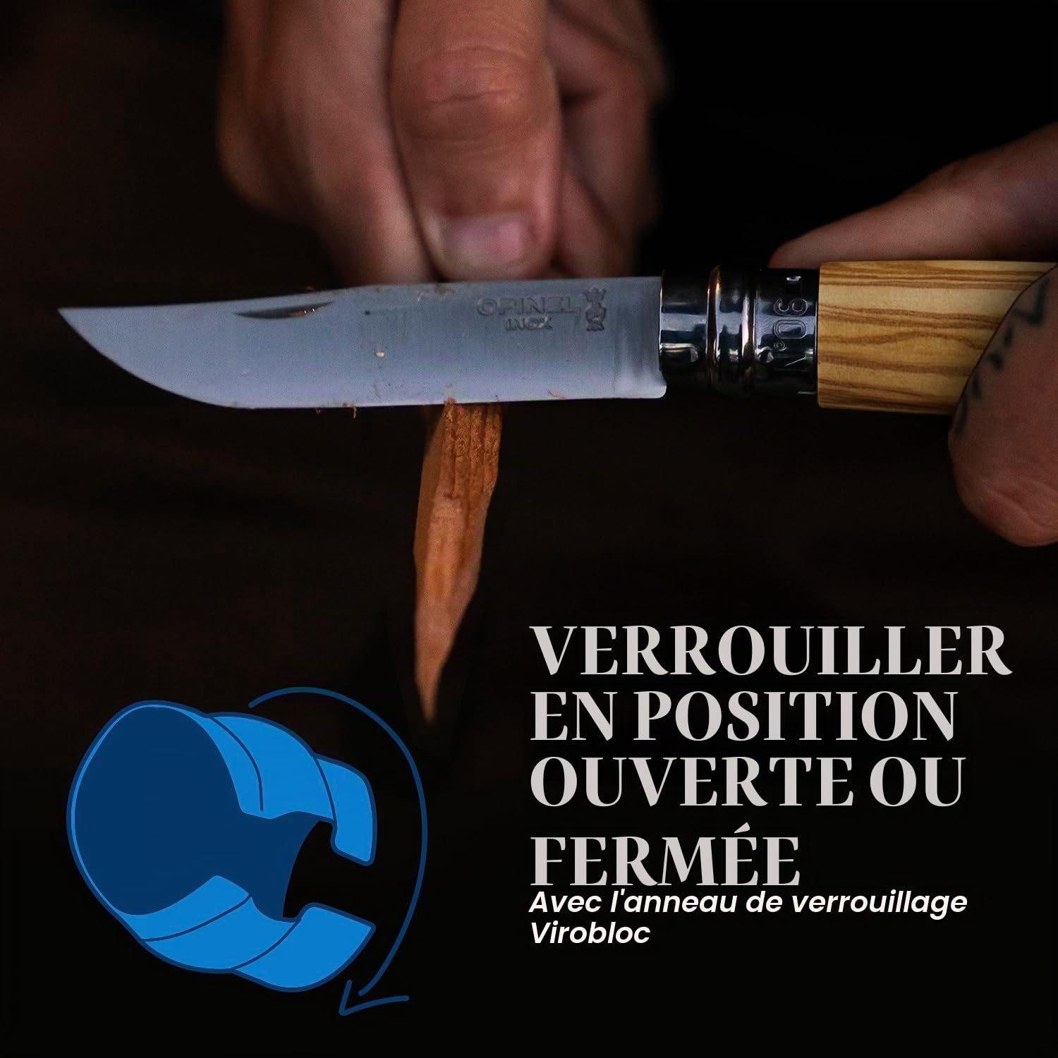 opinel-n-06-luxe-olivier-couteau-de-poche-pliant-lame-inox-7-cm-manche-bois-d-ol image 4