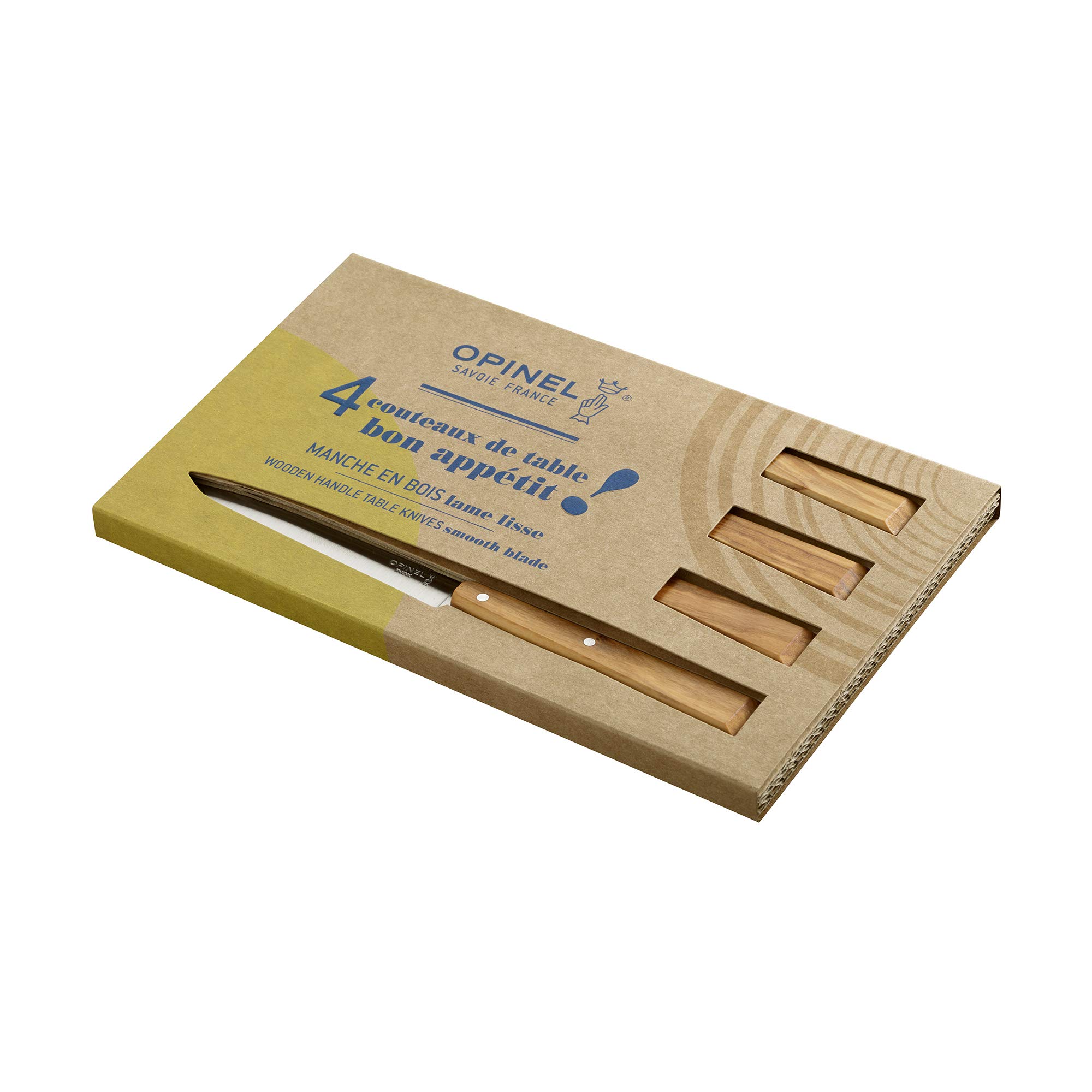 opinel-bo-te-de-4-couteaux-de-table-n-125-bon-app-tit-sud-lame-lisse-11-cm-acier image 2