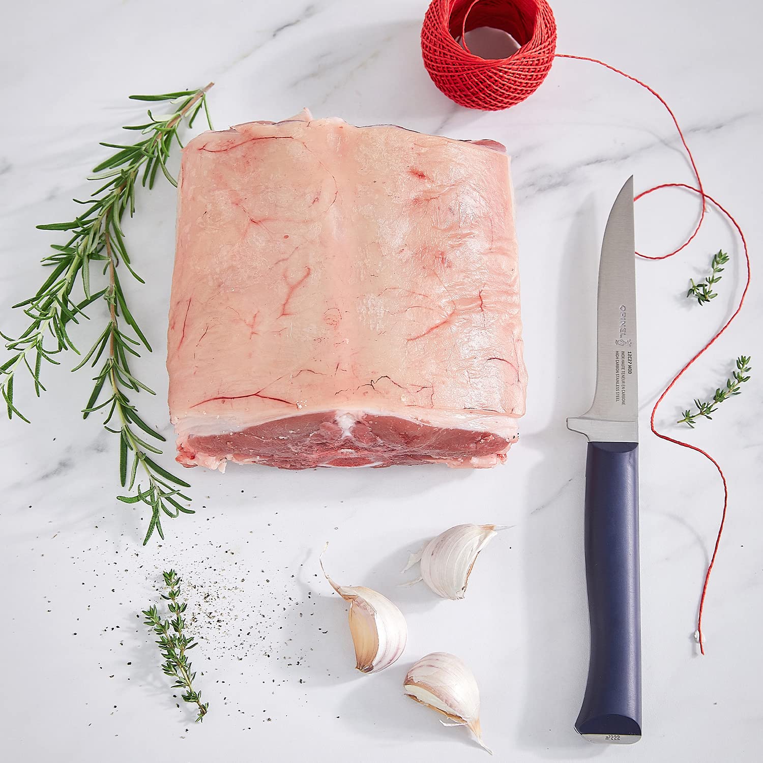 opinel-n-222-intempora-couteau-viande-volaille-lame-pleine-soie-13-cm-acier-inox image 4