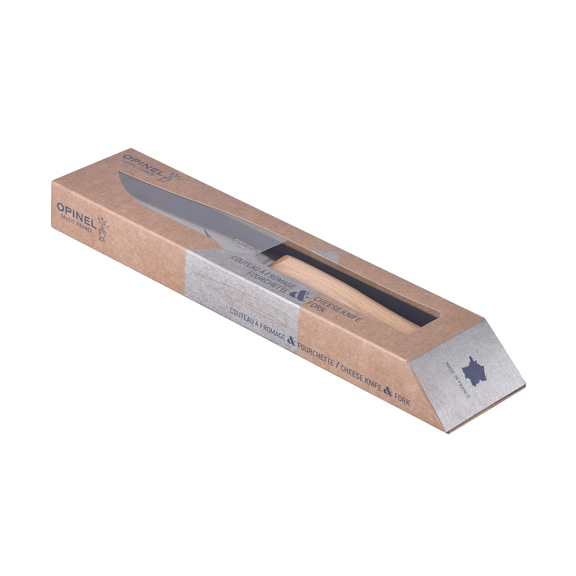 opinel-set-fromage-couteau-fromage-embo-table-12-5-cm-fourchette-fromage-acier-i image 8