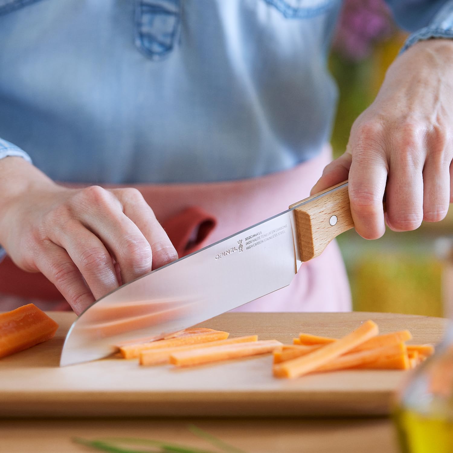 opinel-n-119-couteau-santoku-parall-le-lame-21-cm-acier-inoxydable-x50crmov15-ma image 5