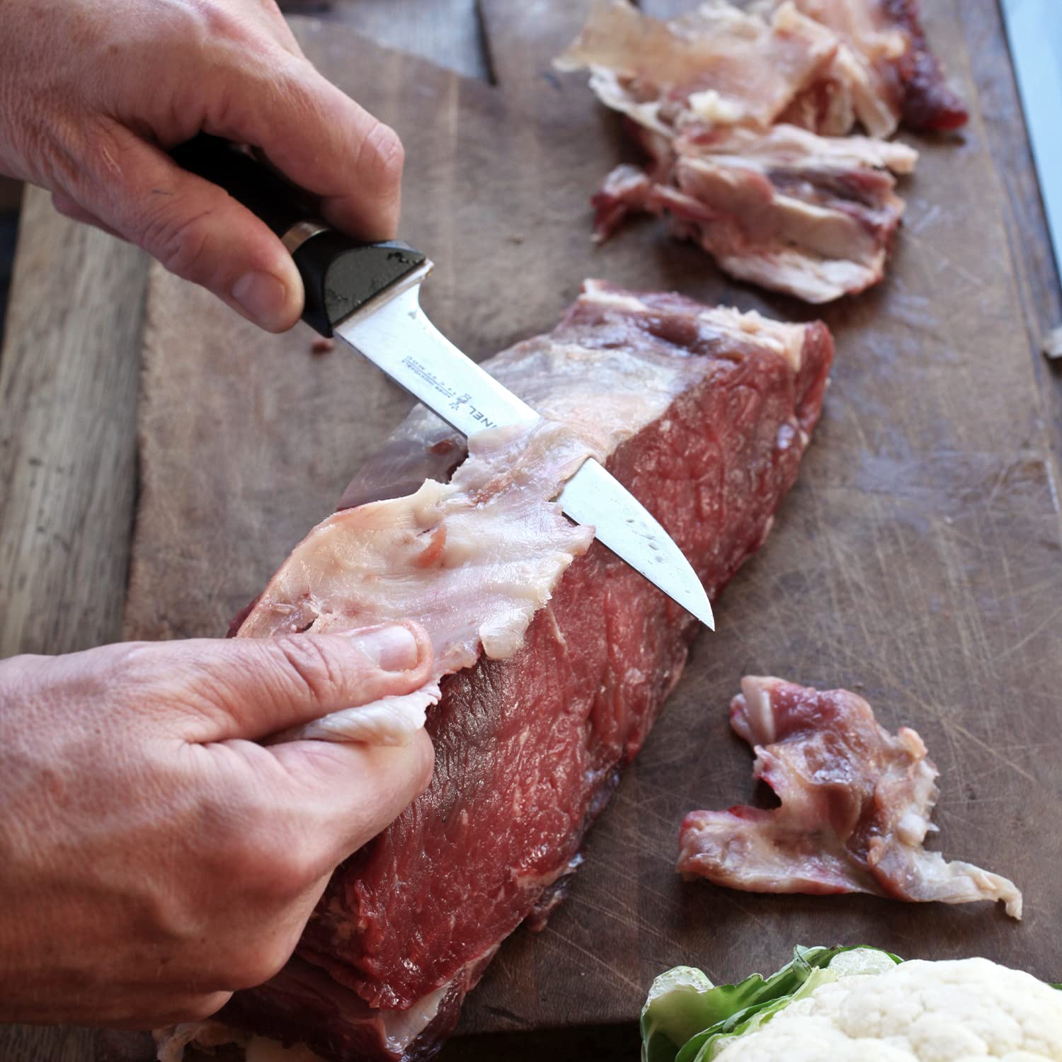 opinel-n-222-intempora-couteau-viande-volaille-lame-pleine-soie-13-cm-acier-inox image 3