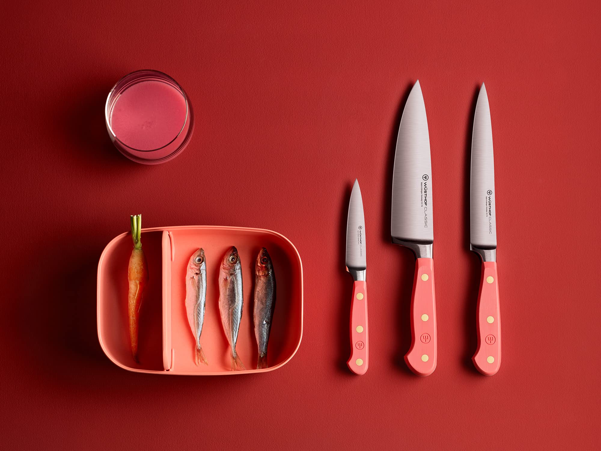 w-sthof-classic-tranchelard-couteau-jambon-16-cm-manche-coral-peach-forg-solinge image 5
