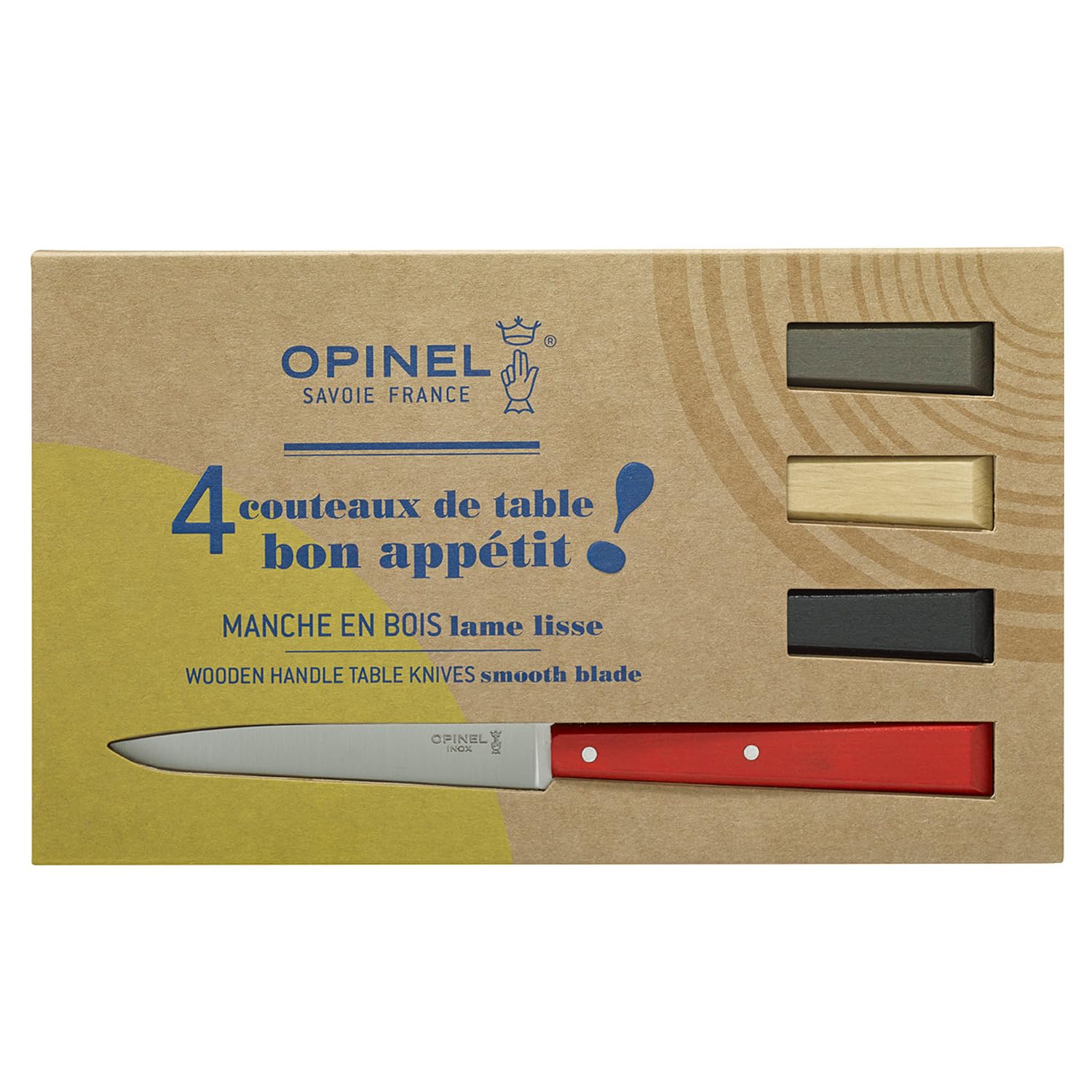 opinel-bo-te-de-4-couteaux-de-table-n-125-bon-app-tit-loft-lame-inox-lisse-11-cm image 2