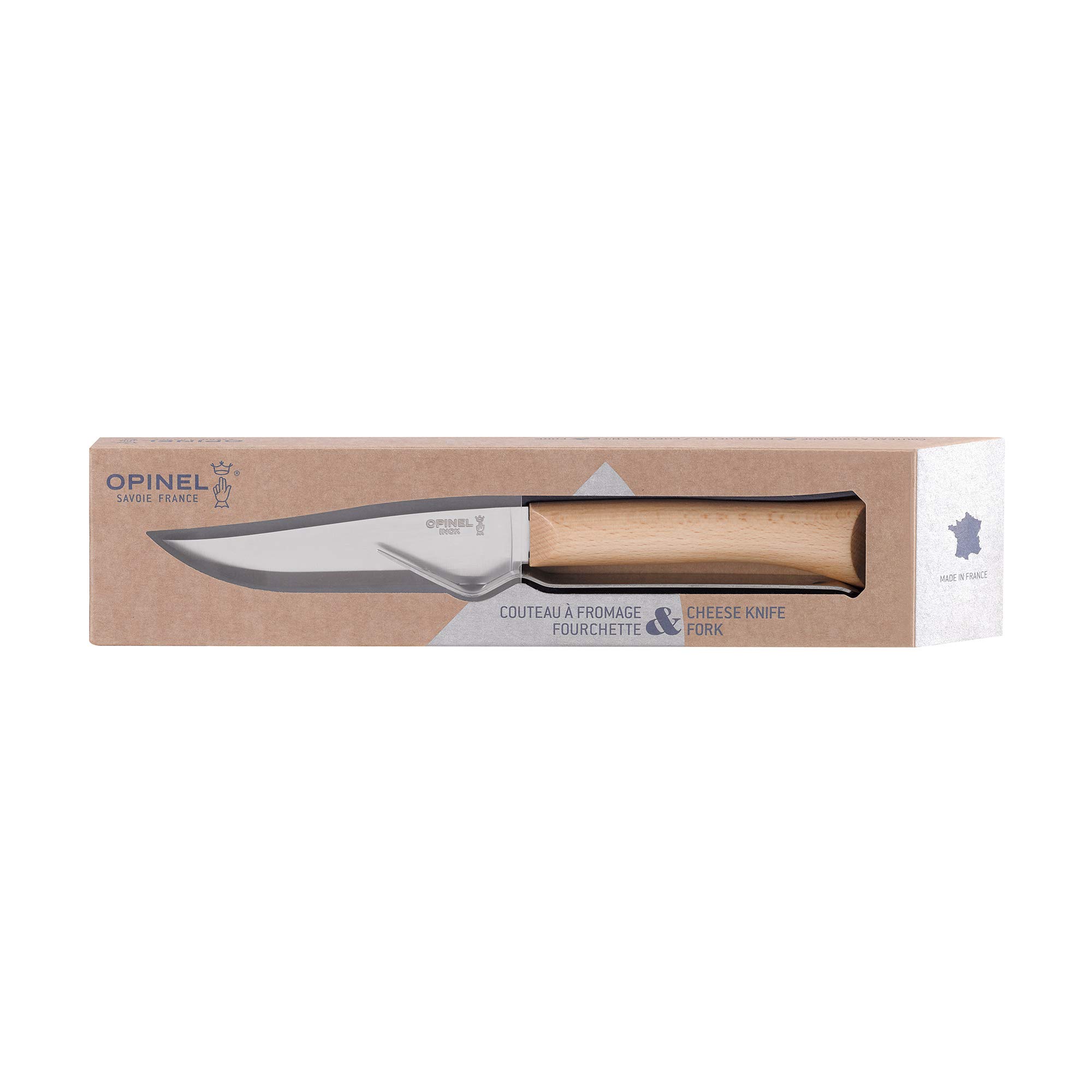 opinel-set-fromage-couteau-fromage-embo-table-12-5-cm-fourchette-fromage-acier-i image 7