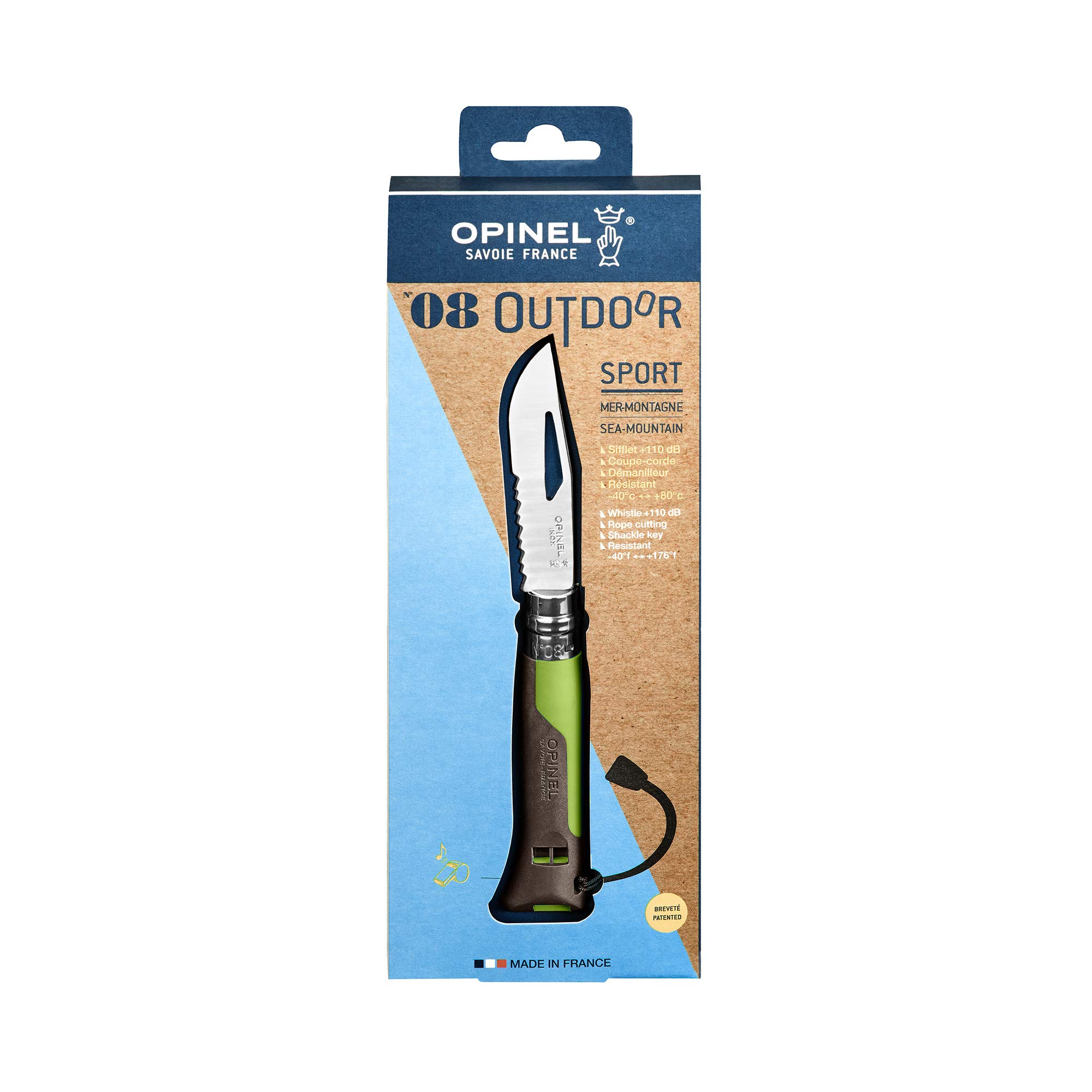 opinel-n-08-outdoor-multifonction-lame-8-5-cm-inox-zone-crant-e-d-manilleur-siff image 7