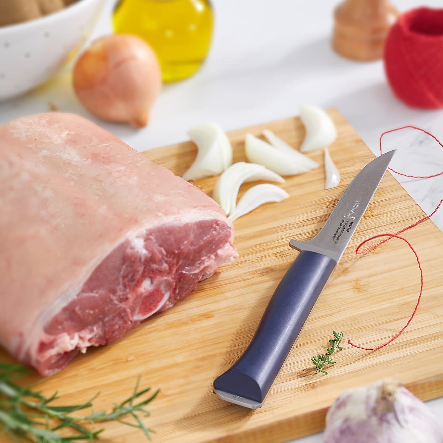 opinel-n-222-intempora-couteau-viande-volaille-lame-pleine-soie-13-cm-acier-inox image 7