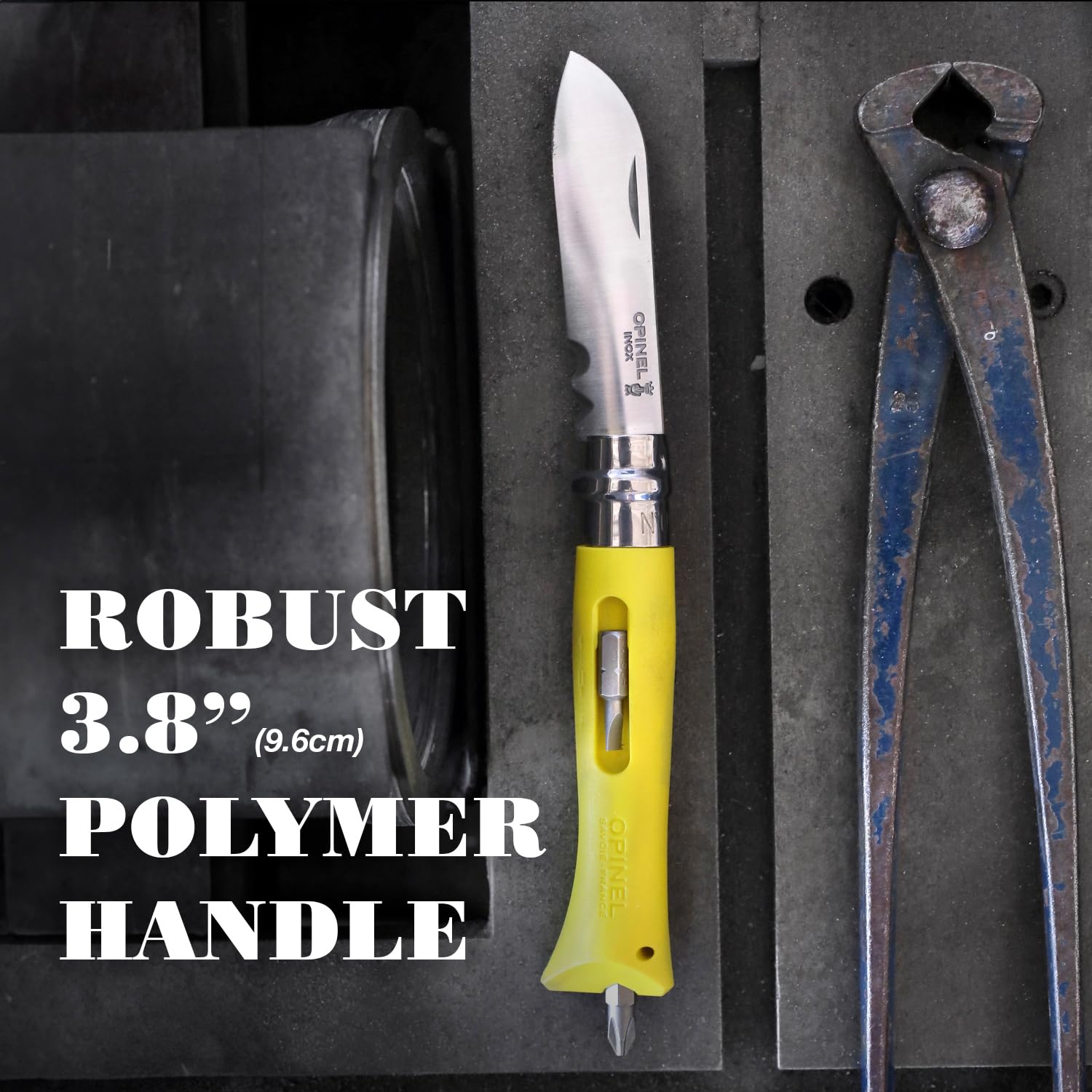 opinel-n-09-bricolage-jaune-couteau-pliant-lame-inox-avec-coupe-fil-d-nudeur-et- image 5