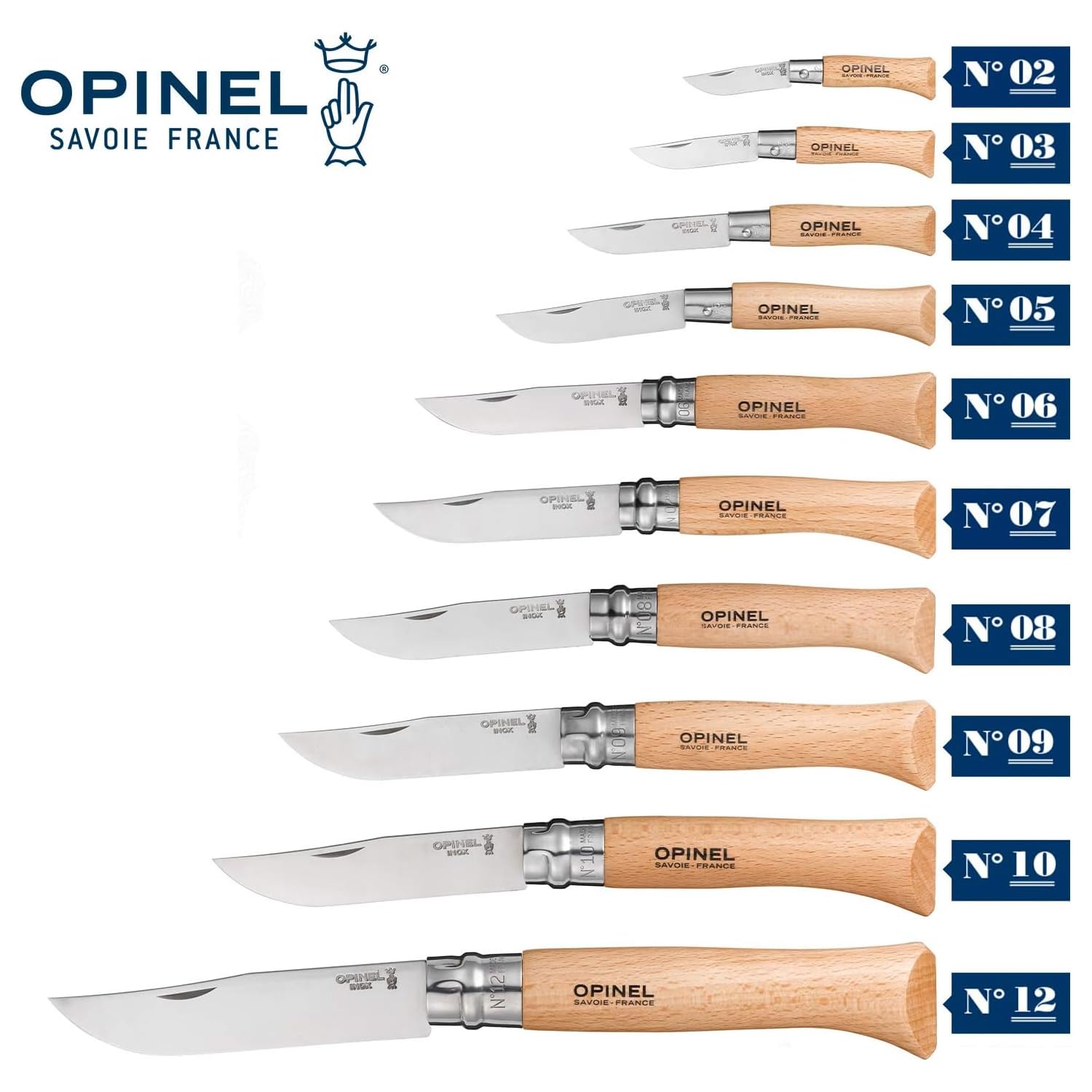 opinel-couteau-de-poche-tradition-inox-n-6-lame-yatagan-acier-inoxydable-manche- image 2