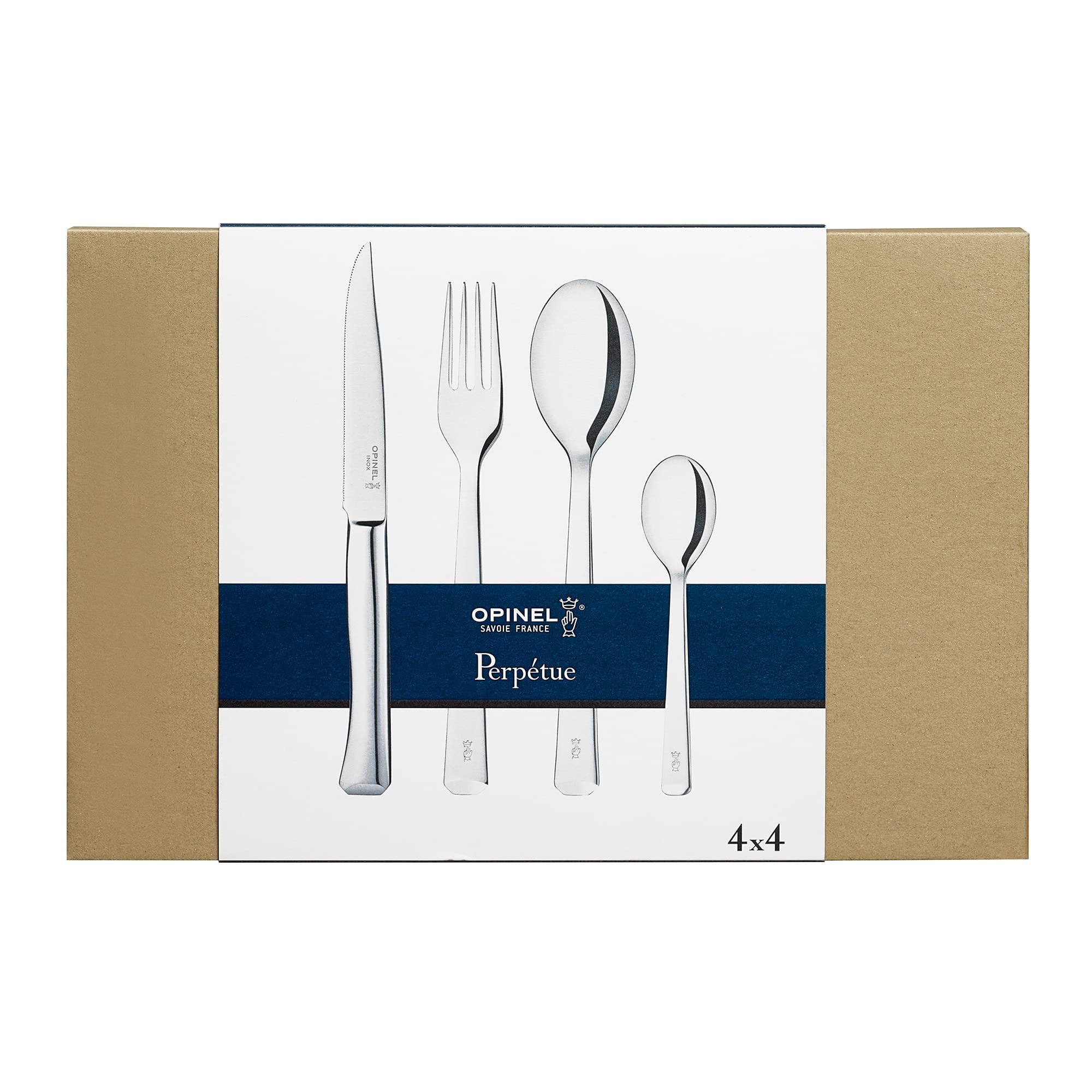 opinel-perp-tue-m-nag-re-16-pi-ces-4-couteaux-4-fourchettes-4-cuill-res-4-petite image 1