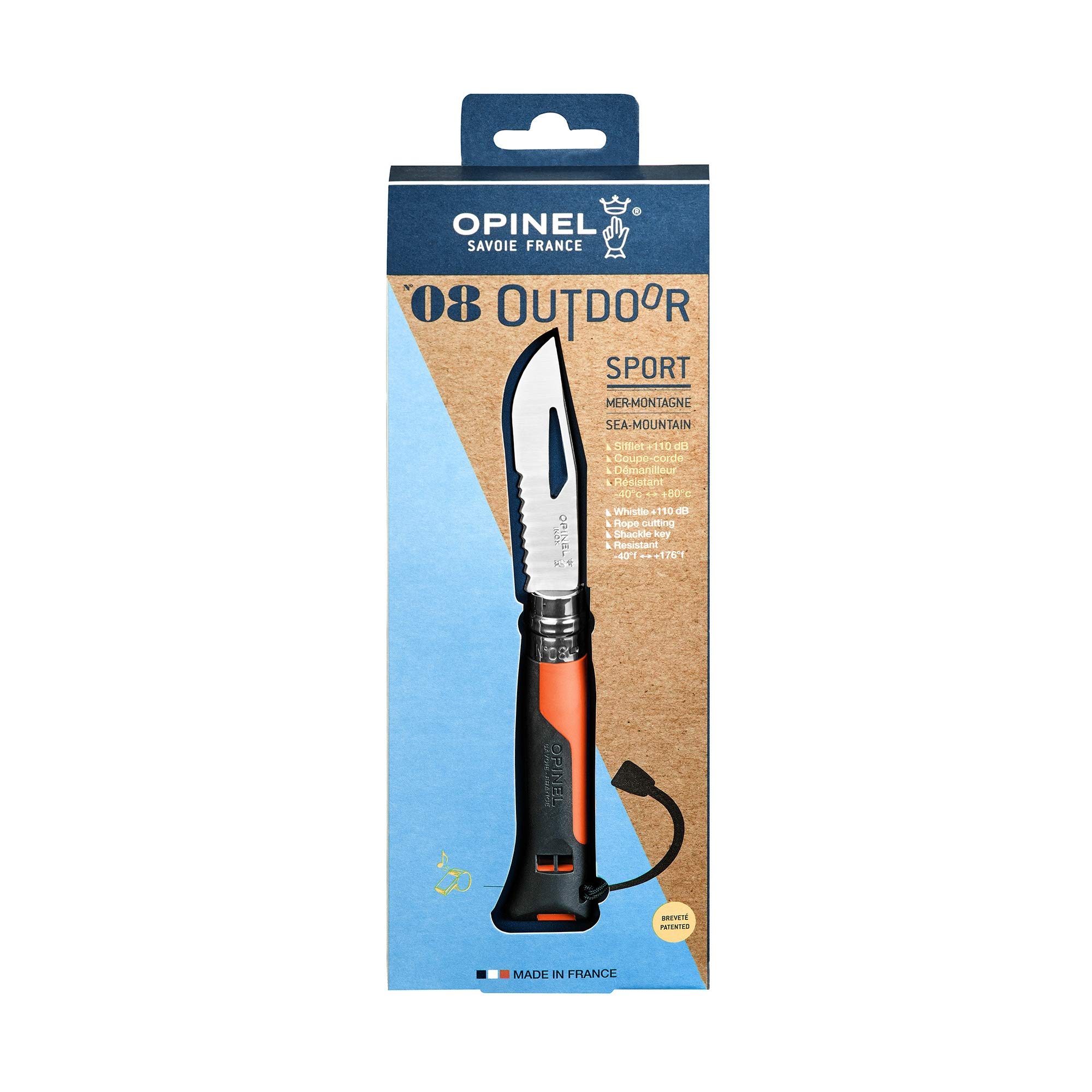 opinel-n-08-outdoor-orange-couteau-pliant-8-5-cm-inox-manche-polym-re-waterproof image 6