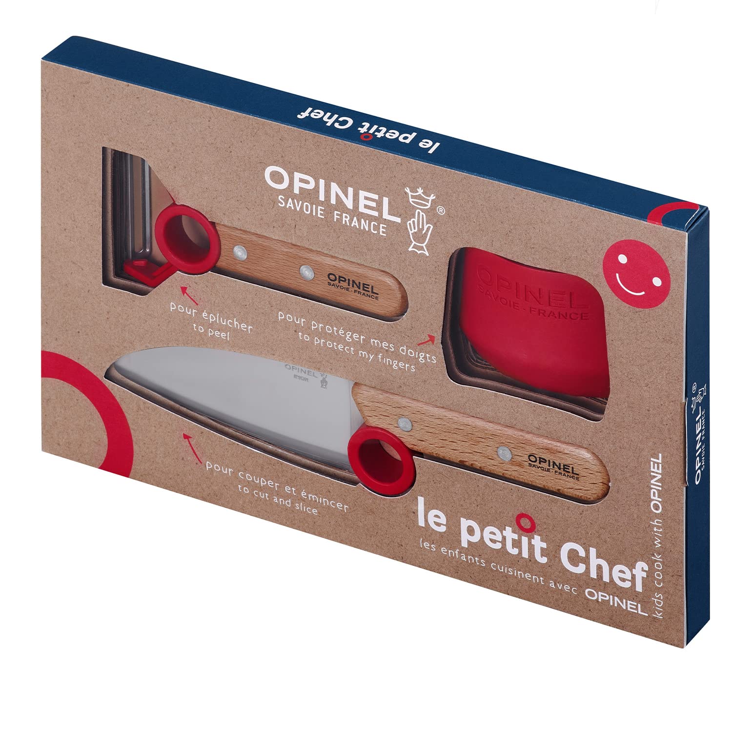 opinel-le-petit-chef-coffret-de-cuisine-pour-enfant-couteau-plucheur-guide-de-co image 2