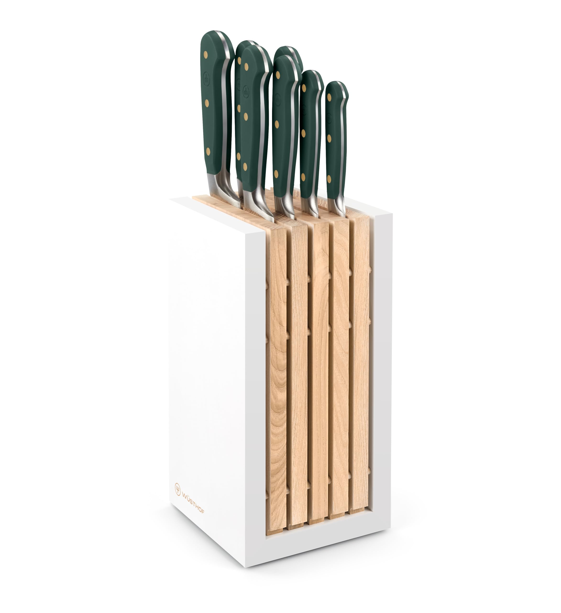 w-sthof-classic-bloc-de-7-couteaux-fresh-rosemary-vert-bloc-en-fr-ne-huil-coutea image 1