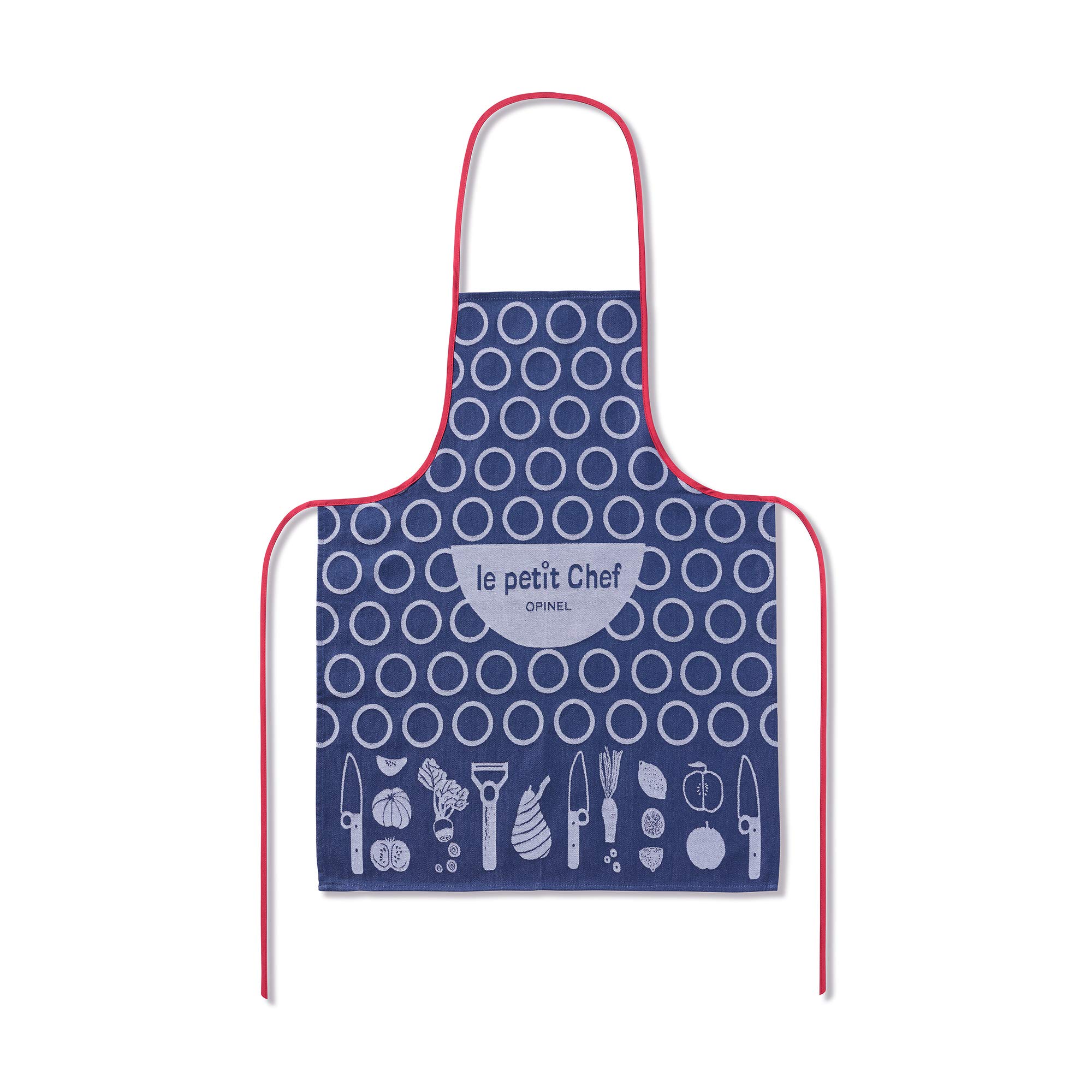 opinel-tablier-enfant-le-petit-chef-tablier-enfant-en-tissage-jacquard-100-coton image 1