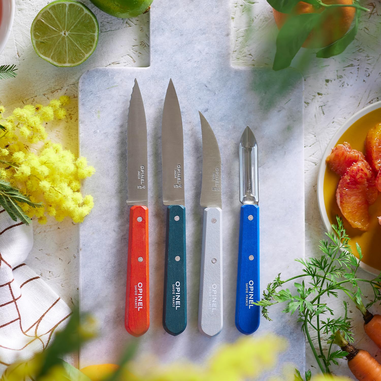 opinel-les-essentiels-primo-coffret-4-couteaux-de-cuisine-n-112-office-n-113-cra image 3
