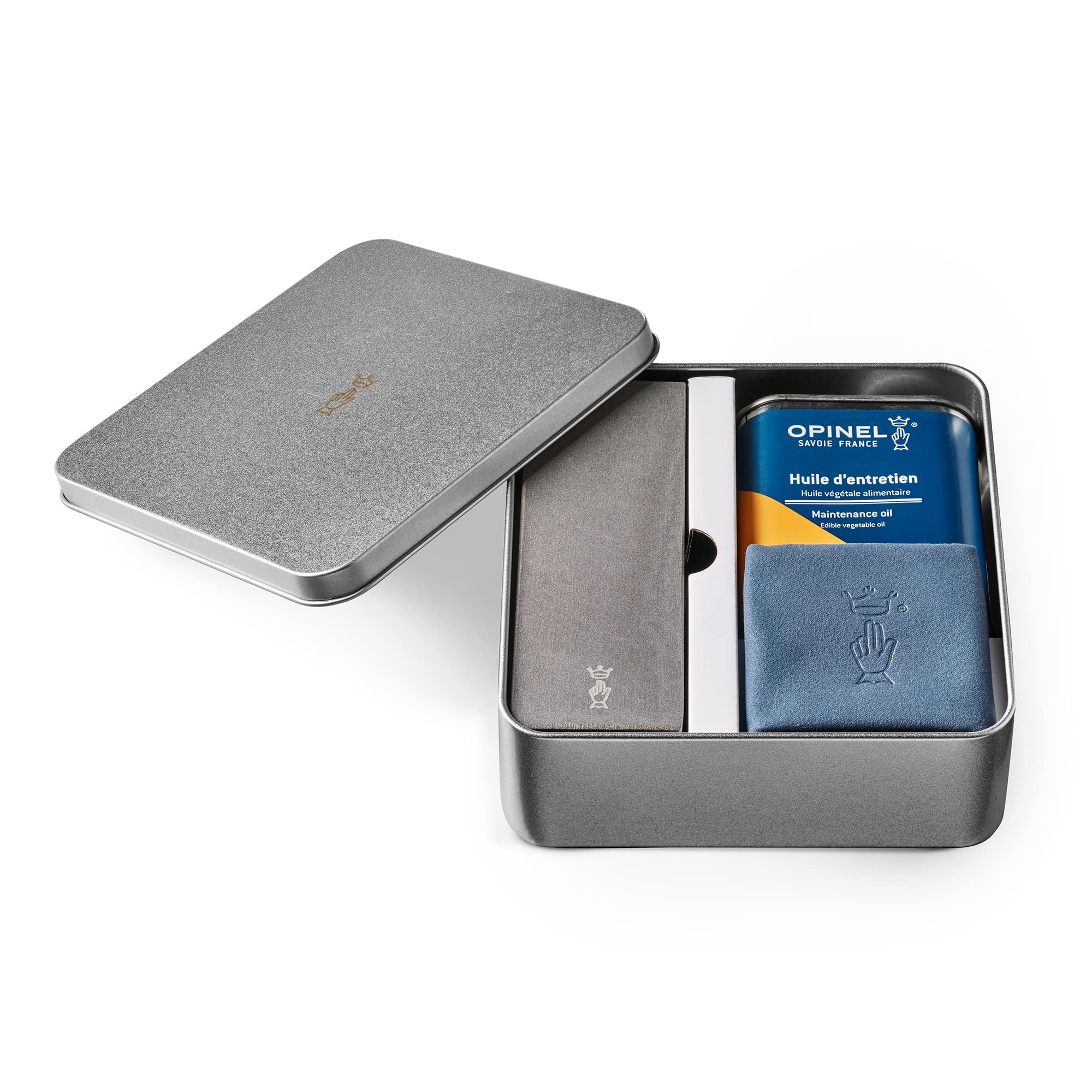 opinel-kit-d-entretien-pour-couteaux-bo-te-m-tal-pierre-d-aff-tage-des-pyr-n-es- image 2