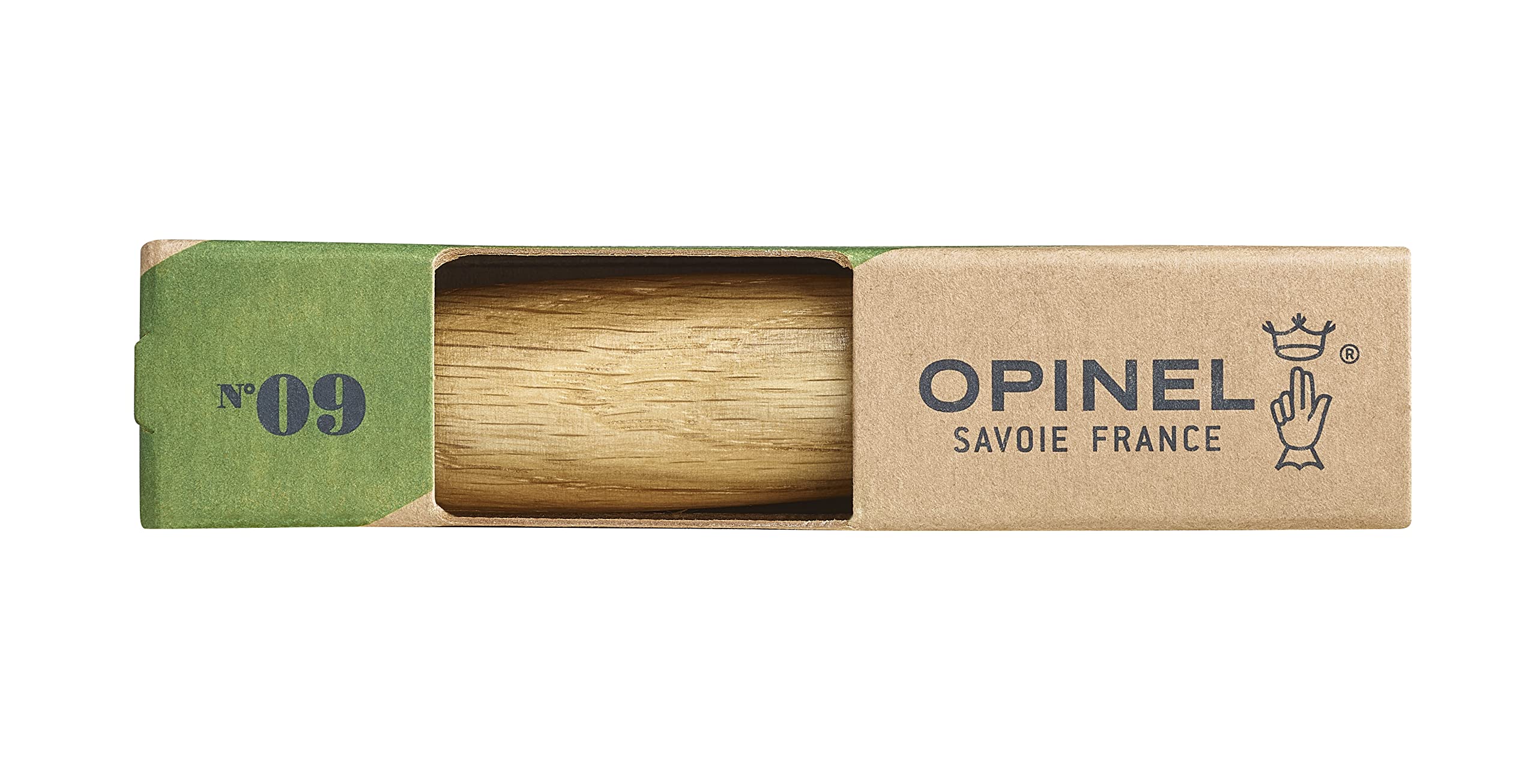 opinel-n-9-couteau-de-pochette-bo-te-lame-inox-9-cm-yatagan-manche-ch-ne-bague-v image 4