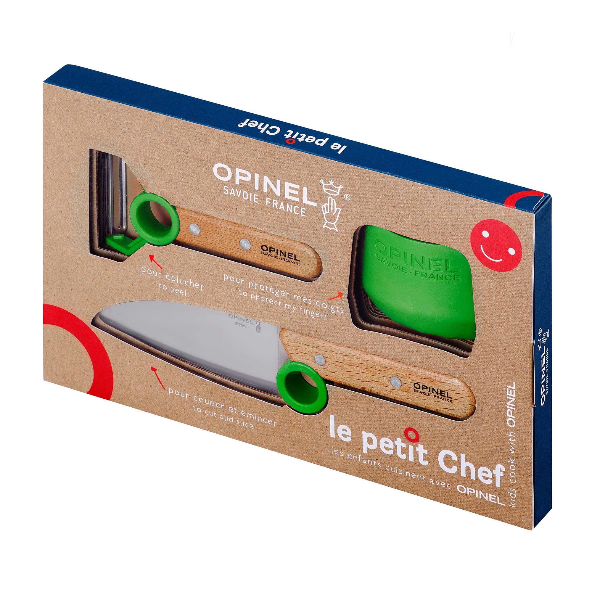 opinel-le-petit-chef-coffret-de-cuisine-enfant-couteau-plucheur-guide-de-coupe-l image 2