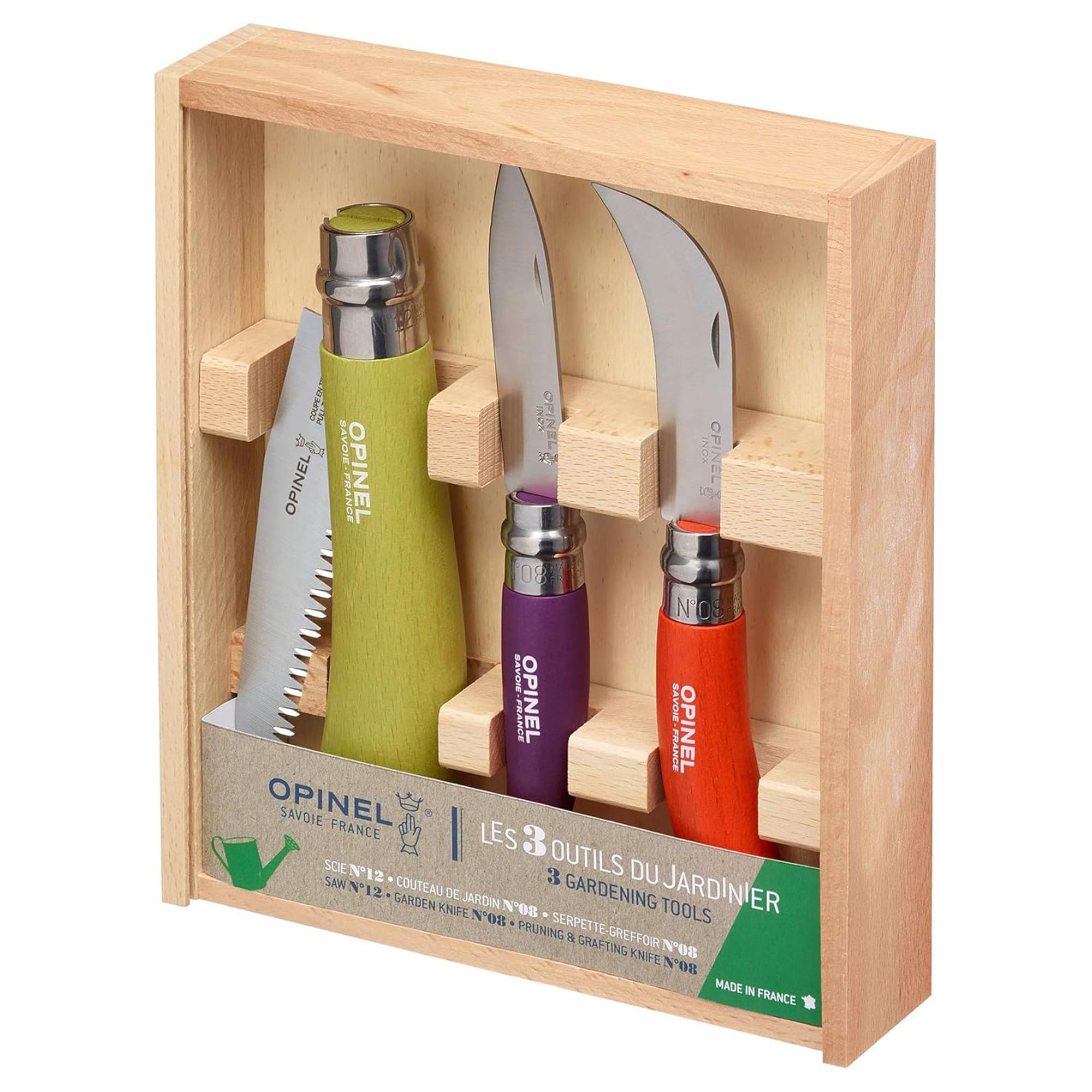 opinel-kit-de-jardinage-coffret-3-outils-de-poche-couteau-de-jardin-serpette-gre image 1