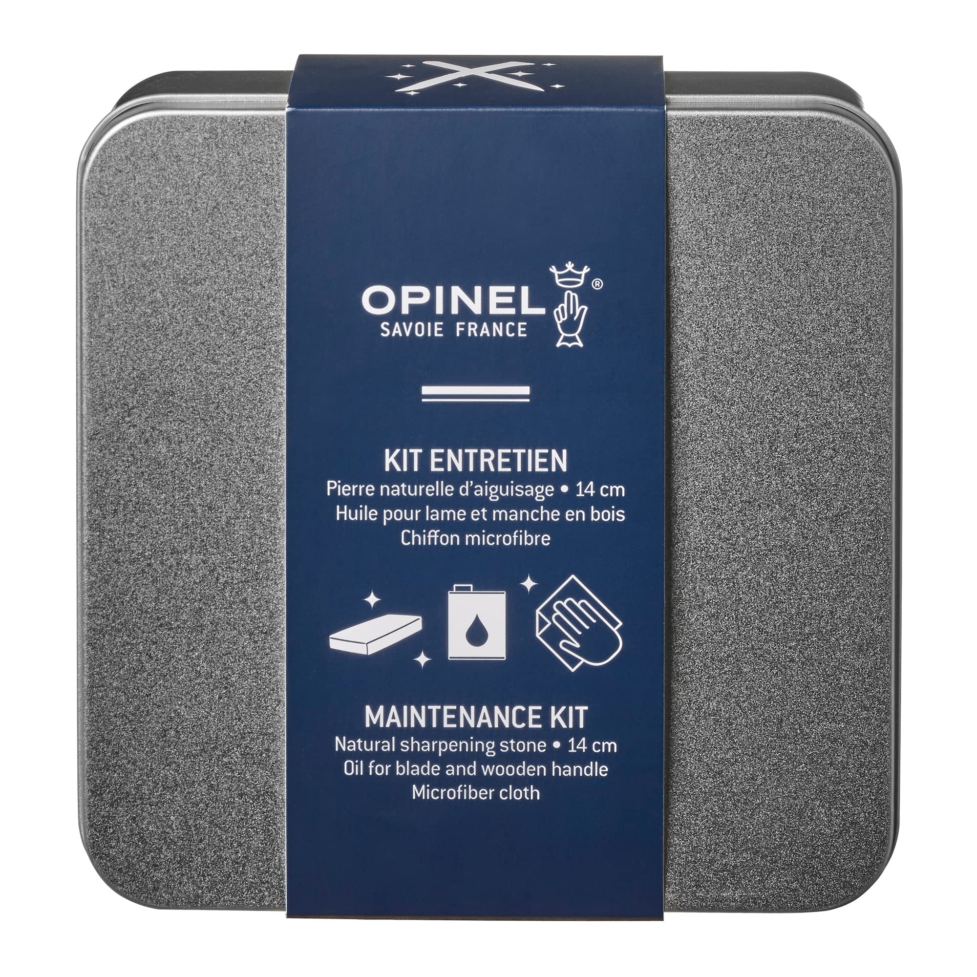 opinel-kit-d-entretien-pour-couteaux-bo-te-m-tal-pierre-d-aff-tage-des-pyr-n-es- image 1