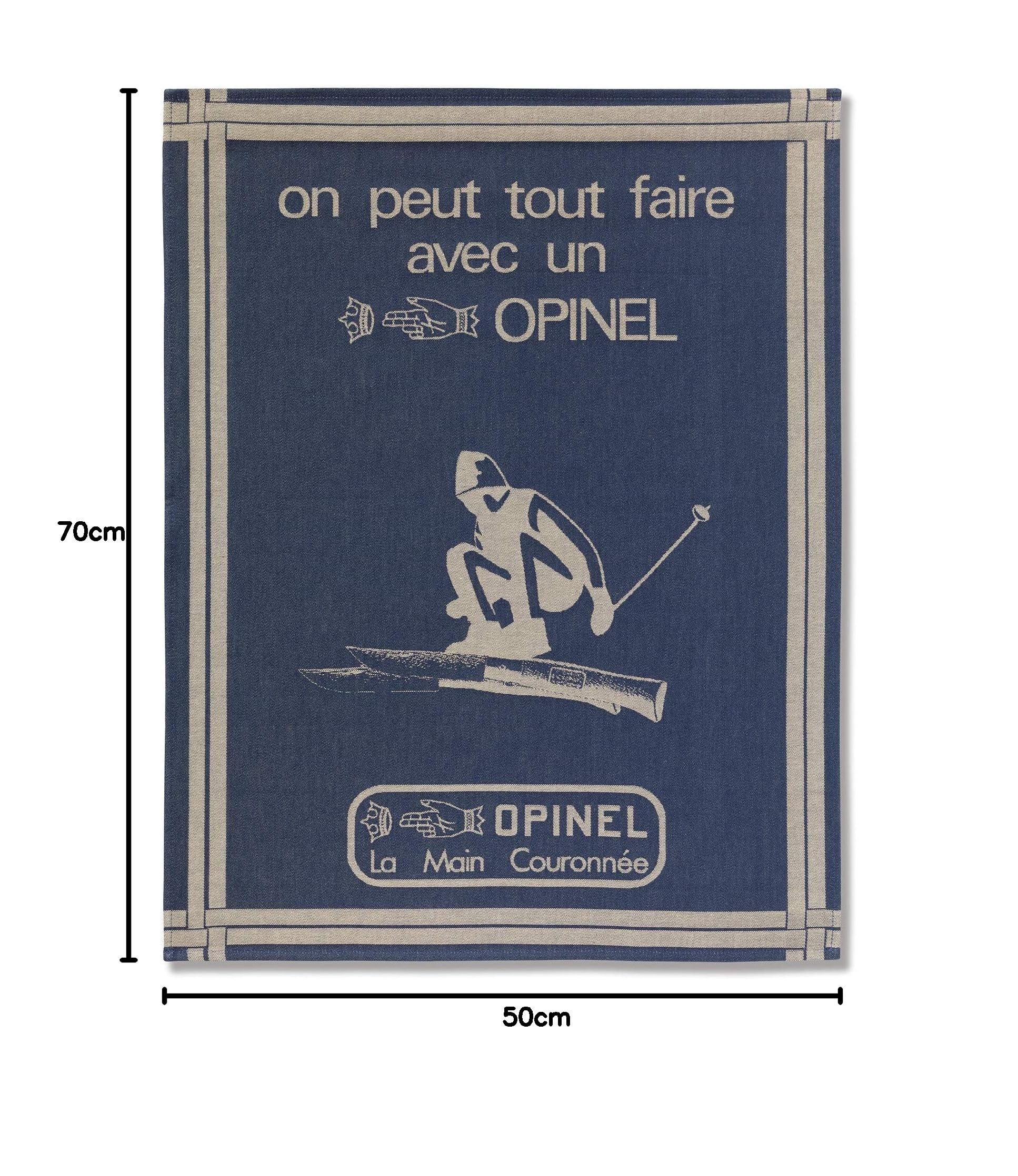opinel-torchon-on-peut-tout-faire-torchon-en-tissage-jacquard-100-coton-50-x-70- image 3