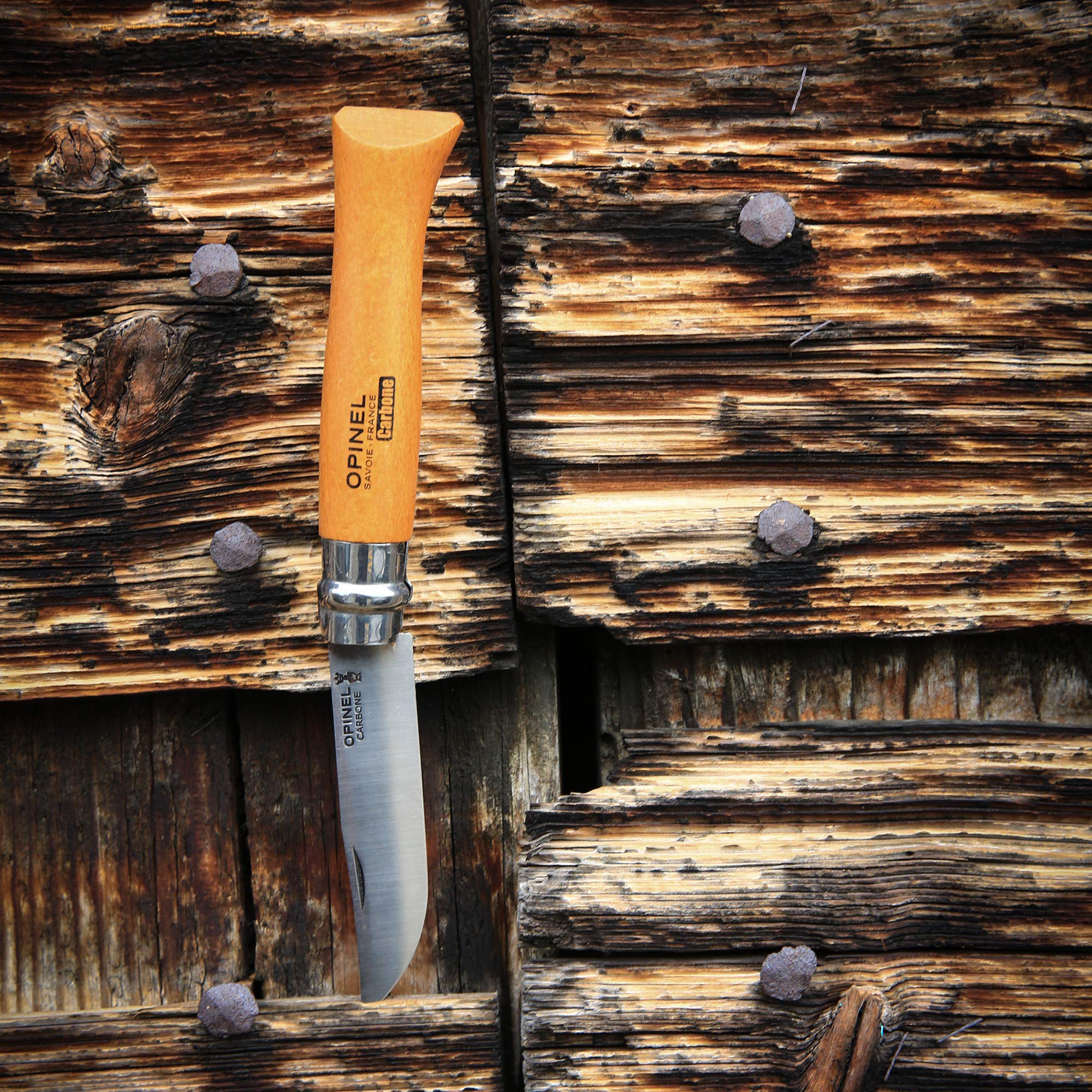 opinel-n-07-carbone-couteau-de-poche-8-cm-acier-xc90-manche-h-tre-verni-bague-vi image 4