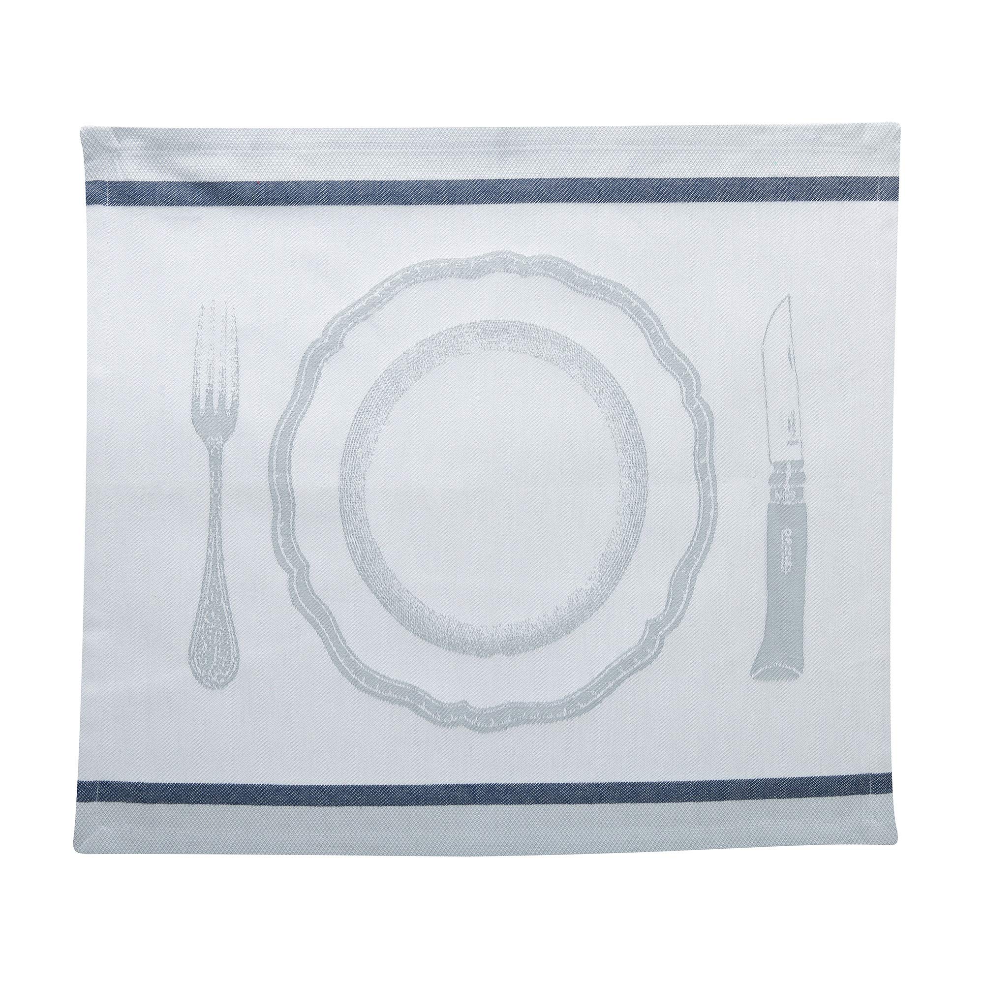 opinel-set-de-table-enduit-motif-jacquard-100-coton-40-x-50-cm-fabrication-fran- image 1