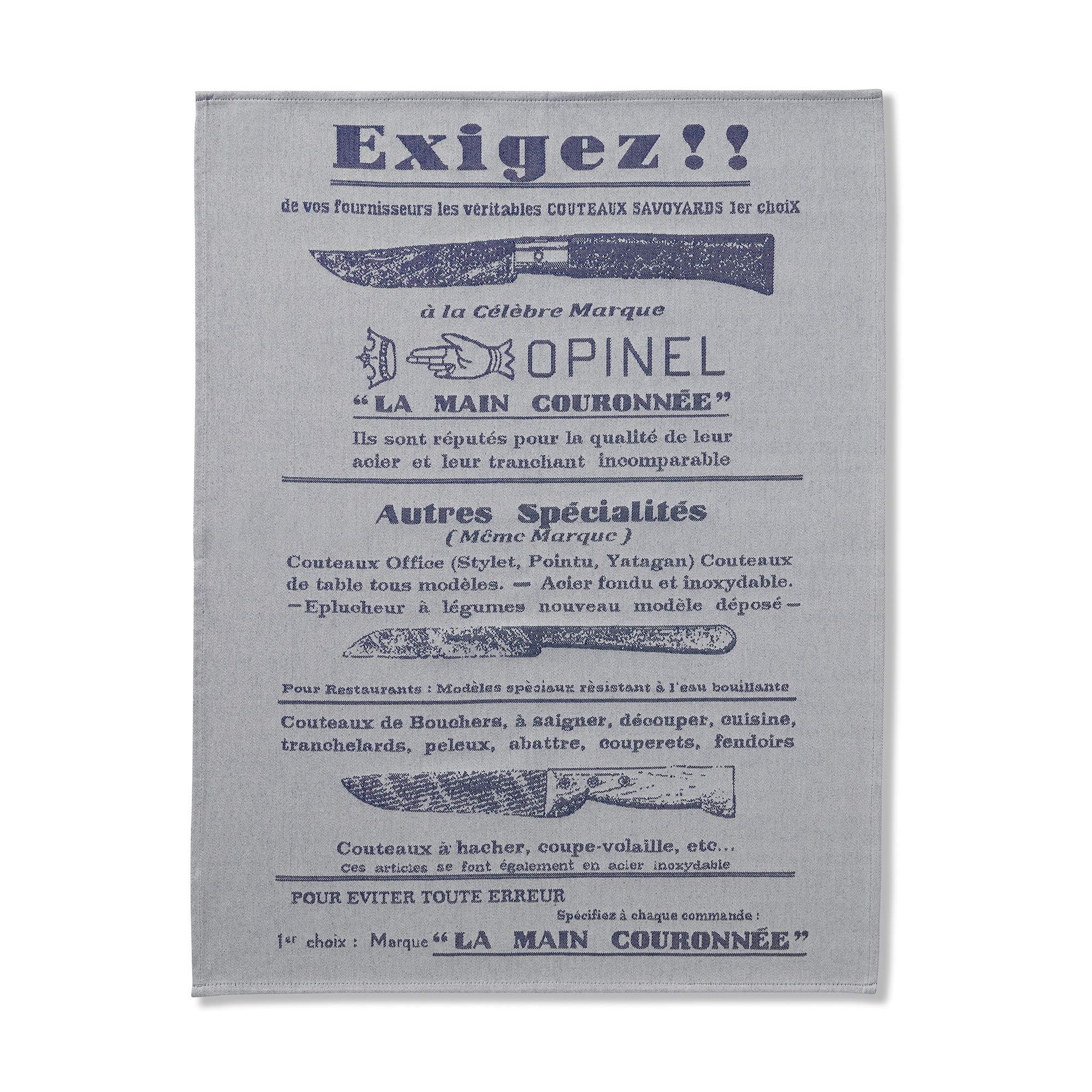 opinel-torchon-exigez-tissage-jacquard-100-coton-50-x-70-cm-fabrication-fran-ais image 1